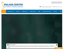 Tablet Screenshot of podologiamalaga.es